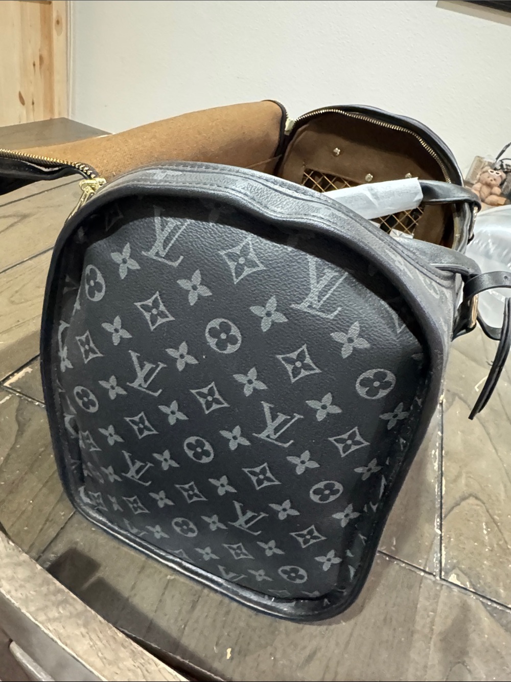 Pet carrier Black & Gray Monogram Bag - Picture 6 of 14
